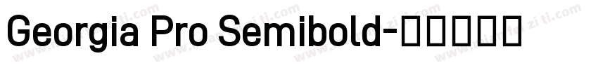 Georgia Pro Semibold字体转换